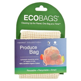 ECOBAGS Organic Cotton Net Produce Bag 12" x 15"
