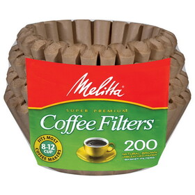 Melitta Natural Brown Basket Coffee Filters Basket