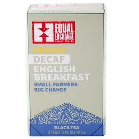Equal Exchange Organic Decaffeinated English Breakfast Tea 20 tea bags