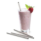 Culinary Accessories Stainless Steel Frozen Drink Straws 8 1/2