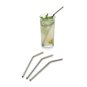 Culinary Accessories Stainless Steel Drink Straws 8 1/2"