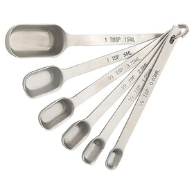 Mrs. Anderson's Baking Stainless Steel 6-Piece Spice Spoon Set