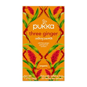 Pukka 228881 Organic Three Ginger Herbal Tea 20 tea sachets
