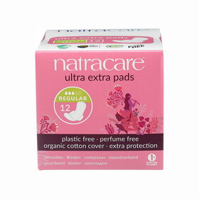Natracare Ultra EXTRA Normal Panty Liners with Wings 12 count