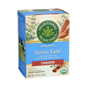 Traditional Medicinals Organic Cinnamon Stress Ease Tea 16 tea bags