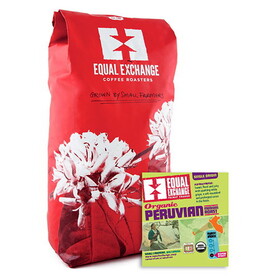 Equal Exchange Organic Peru Medium Whole Bean Coffee 5 lb.