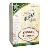 Mate Factor 230023 Ginger Turmeric with Black Pepper Herbal Tea Blend 20 tea bags