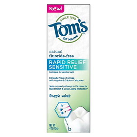 Tom's of Maine Fresh Mint Rapid Relief Sensitive Toothpaste 4 oz.