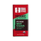Equal Exchange Dark Chocolate Mint Crunch (67% Cacao) 2.8 oz bar