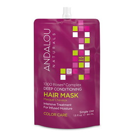 Andalou Naturals 1000 Roses Complex Color Care Deep Conditioning Hair Mask 1.5 oz.