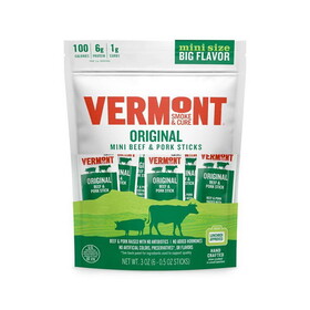 Vermont Smoke & Cure Original Beef & Pork Mini Sticks 6 count