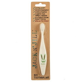 Jack N' Jill Kids Bunny Bio Toothbrush with Compostable & Biodegradable Handle