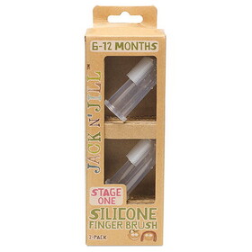 Jack N' Jill Kids Silicone Finger Brush Stage 1 (6 month-12 month) 1 x 2.4 x 6.7 inches
