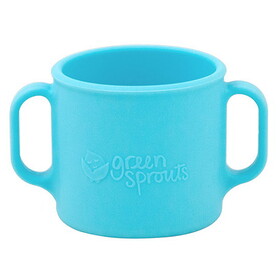 green sprouts 232643 Aqua Silicone Learning Cup 7 oz.