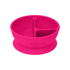green sprouts Pink 3-Section Suctioned Learning Bowl