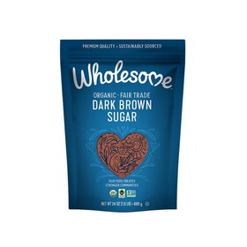 Wholesome Sweeteners Organic Sugar Dark Brown Sugar 24 oz.