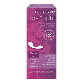 Natracare Dry & Light Plus Incontinence Pads 16 count