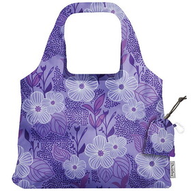 Chicobag Bliss Vita Purple Blooms Reusable Shopping Bag 19" x 13"