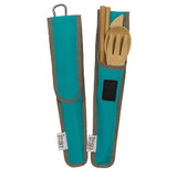 To-Go Ware 233310 Agave Teal Reusable RePEaT Bamboo Utensil Set