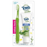 Tom's of Maine 233478 Extra Soft Toddler Toothbrush with Fluoride-Free Toothpaste Combo Pack 1.75 oz.