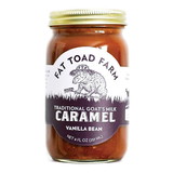 Fat Toad Farm 233570 Vanilla Bean Traditional Goat's Milk Caramel 8 oz. Glass Jar
