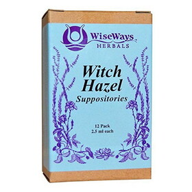 WiseWays Herbals Witch Hazel Suppositories 12 pack