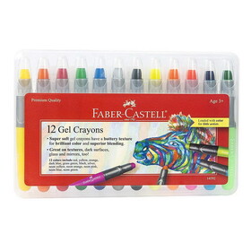 Faber Castell Gel Crayons 12 Count (Ages 3+)