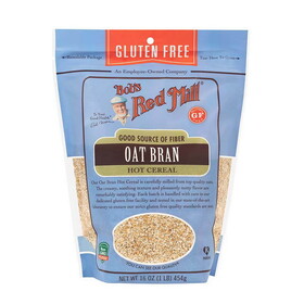 Bob's Red Mill Gluten-Free Oat Bran Cereal 16 oz. resealable bag