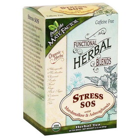 Mate Factor Organic Stress SOS with Marshmallow and Ashwagandha Tea 20 tea bags