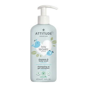 ATTITUDE 2-in-1 Almond Milk Nighttime Baby Shampoo & Body Wash 16 fl. oz.