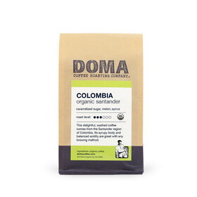DOMA Coffee Roasting Company Organic Colombia Whole Bean Coffee 12 oz.