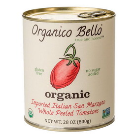 Organico Bello Organic Whole Peeled Canned Tomatoes