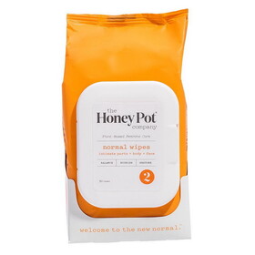 The Honey Pot Normal Intimate Daily Wipes 30 count