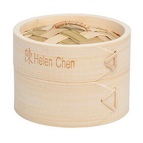 Helen's Asian Kitchen 4" Wide Bamboo Steamer 2 pack