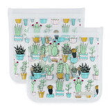 Full Circle Cactus Non-Gusset Sandwich Bags 2 count