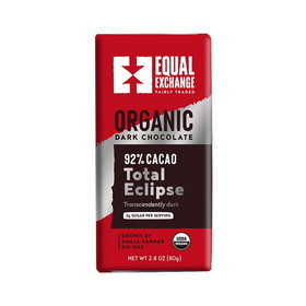 Equal Exchange Organic Dark Chocolate Total Eclipse 2.8 oz bar