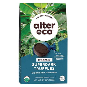 Alter Eco Superdark Coconut Oil Truffles 10 count
