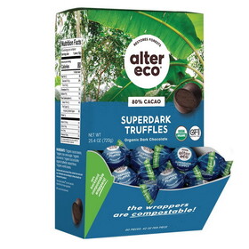 Alter Eco Superdark Coconut Oil Truffles Display 60 count