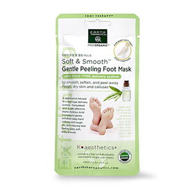 Earth Therapeutics Foot Therapy Soft And Smooth Gentle Peeling Foot Mask 1 pair