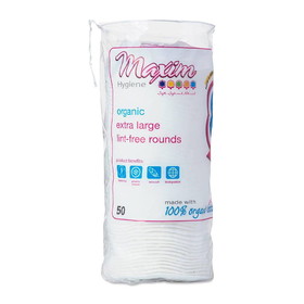 Maxim Hygiene 235993 Extra Large Lint-Free Cotton Rounds 50 count