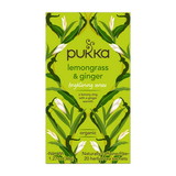Pukka Lemongrass & Ginger Herbal Teas 20 tea sachets