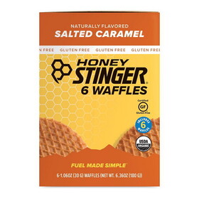 Honey Stinger Organic Gluten-Free Salted Caramel Waffle 6 (1.06 oz.) waffles