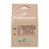 Wedderspoon Fennel Cinnamon Organic Manuka Honey Drops 4 oz.