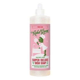 Rebel Green Deluxe Dish Soap, Pink Lilac 16 fl. oz.