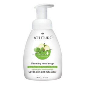 Attitude Foaming Hand Soap, Green Apple &amp; Basil 10 fl. oz.