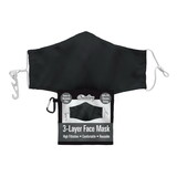 ChicoBag Washable Face Mask with Storage Pouch, Black
