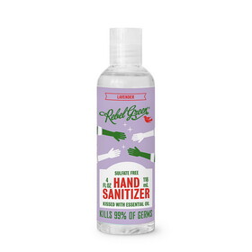 Rebel Green Hand Sanitizer, Lavender 4 oz