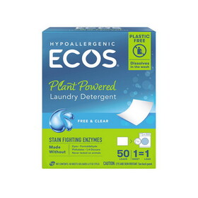 Earth Friendly Products EcosNext Liquidless Laundry Detergent 50 Squares