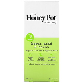 The Honey Pot Company 7-Day Boric Acid &amp; Herbs Suppositories 14 count