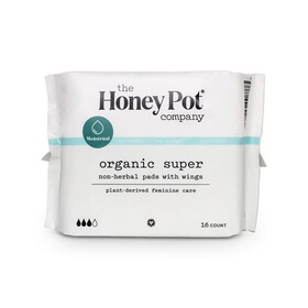 The Honey Pot Super Non Herbal Menstrual Pads 16 count